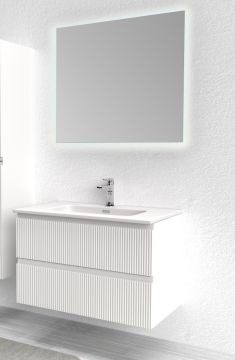 BAGNO COMPLETO MOD. LINE280 CM80 BIANCO CANNETTATO 
