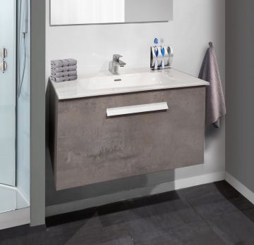 BASE BAGNO AURA CM 81 CEMENTO CHIARO 