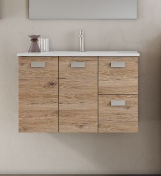 BASE BAGNO SOSPESA ANGELA CM 81 QUERCIA NATURALE