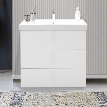 BASE BAGNO MOD. B201 CM 85 BIANCO OPACO 