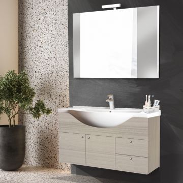 BAGNO COMPLETO MOD. SOLE CM 100 EUCALIPTO