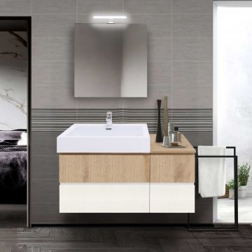 COMPOSIZIONE BAGNO MOD. B-GO IN NOBILITATO EVOKE E CROSS