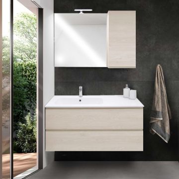 COMPOSIZIONE BAGNO MOD. B-GO IN NOBILITATO SETA