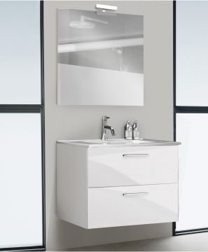 BAGNO COMPLETO SOSPESO BIANCO LUCIDO