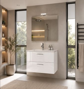 BAGNO COMPLETO SOSPESO BIANCO LUCIDO