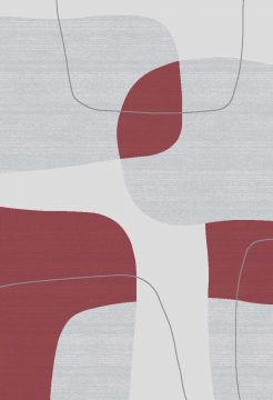 TAPPETO MOD. MURCIA 200X310CM ROSSO E BEIGE