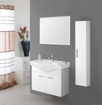 COMPOSIZIONE BAGNO BIANCO LUCIDO COMPOSIZIONE BAGNO BIANCO LUCIDO