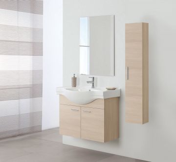 COMPOSIZIONE BAGNO IN LAMINATO LARICE CHIARO COMPOSIZIONE BAGNO IN LAMINATO LARICE CHIARO