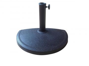 SEMIBASE PER OMBRELLONE IN RESINA NERO DIAMETRO 50 CM E H 31 