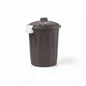 BIDONCINO CON COPERCHIO GRIGIO 26X32CM 8LT