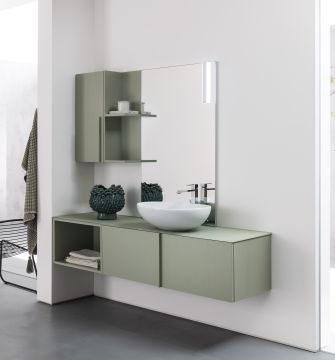 BAGNO COMPLETO MOD. B201 AGAVE OPACO