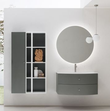 BAGNO COMPLETO MOD. B201 ALUMINUM OPACO