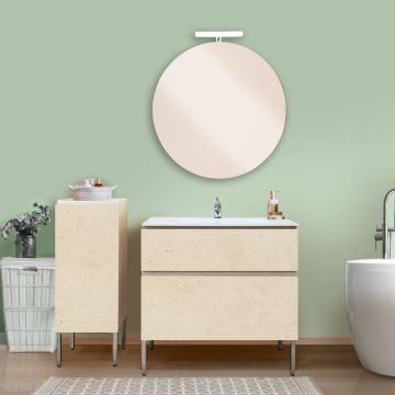 COMPOSIZIONE BAGNO MOD. B-GO IN NOBILITATATO BONE 