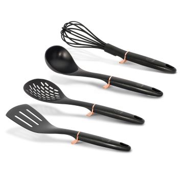 SET 4 PEZZI ATTREZZI DA CUCINA METALLICLINE