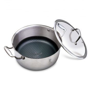 CASSERUOLA CON COPERCHIO 24CM ACCIAIO INOX