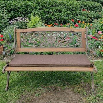 CUSCINO DA ESTERNO PER PANCHINA SALOTTINO 3P CM 145X48 TORTORA