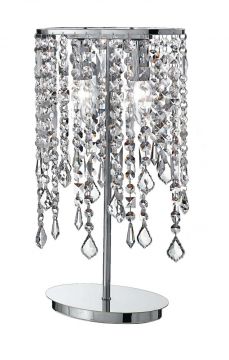 LAMPADA DA TAVOLO 2 LUCI BREEZE CROMATO 25.5X44.5CM - 2XE14