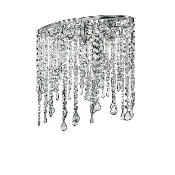 PLAFONIERA BREEZE CROMATO 40X15.5 H. 36CM - 3XE14 40W