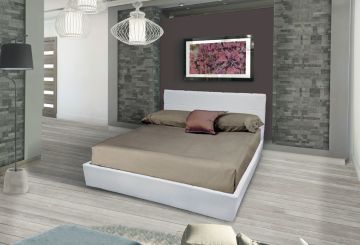 LETTO 160 MOD.BOSTON C/CONT BIANCO LETTO 160 MOD.BOSTON C/CONT BIANCO