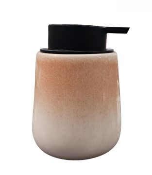 DISPENSER SAPONE BIANCO/GIALLO EFF. SPRUZZATO IN CERAMICA