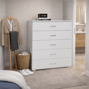 CASSETTIERA CM 80X44 H. 104 BIANCO NORDICO