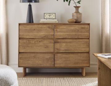 CASSETTIERA MOD. SON CM 100X40 H. 85 IN LEGNO DI MANGO