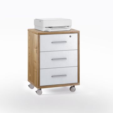 CASSETTIERA DOUBLE NOCE STELVIO E OSSIDO BIANCO 