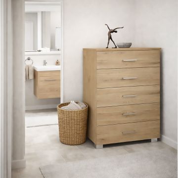 CASSETTIERA CM 80X44 H. 104 QUERCIA NATURALE