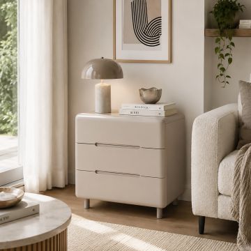 CASSETTIERA CM 80X41.5 H.70 IN MDF LACCATO CACHEMIRE