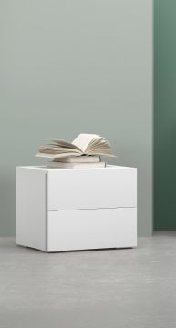 COMODINO MODELLO DOVER BIANCO FRASSINATO