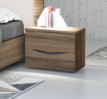 COMODINO MOD. ATLANTA NOCE BELGRAVIA PIEDE H 2