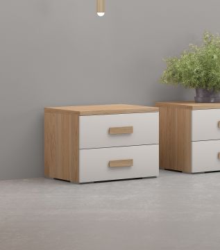 COMODINO PRIME NOCE E CANAPA