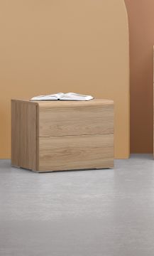 COMODINO MODELLO STAR NOCE 2 CASSETTI