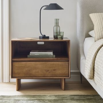 COMODINO MOD. SON CM 60X40 H. 55 IN LEGNO DI MANGO