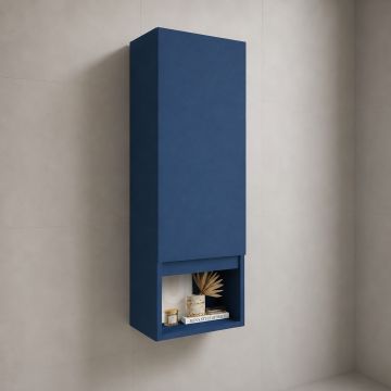 SEMICOLONNA SOSPESA MOD. NINFA CM 30X22 H. 90 BLU OPACO