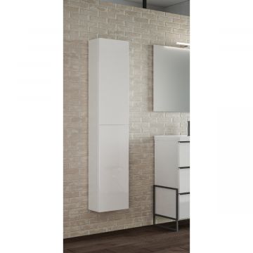 COLONNA SOSPESA MOD. MULTIUSO CM 30X22 H. 160 BIANCO LUCIDO