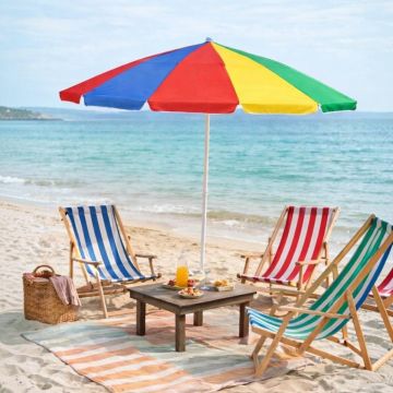 OMBRELLONE DIAM. 240CM MULTICOLORE