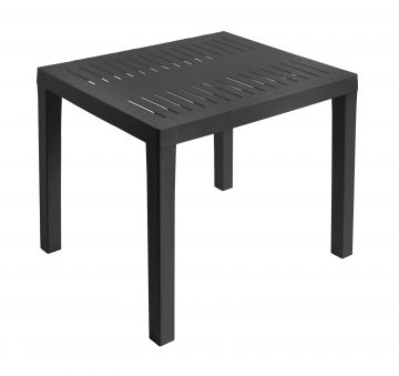 TAVOLO CLUB ANTRACITE IN POLIPROPILENE 78X65CM H. 72CM