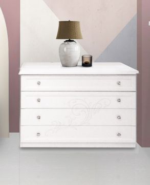 COMO' IN LAMINATO FRASSINO BIANCO CON GLITTER 
