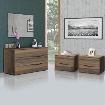 GRUPPO LETTO MOD. ATLANTA NOCE BELGRAVIA 