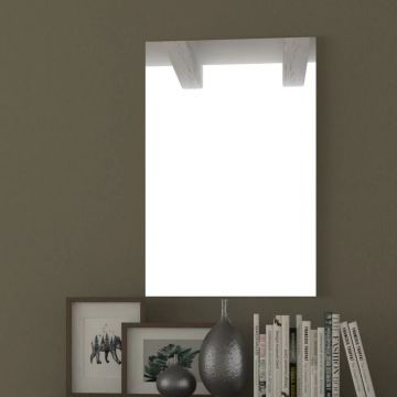 SPECCHIERA RETTANGOLARE CM 88X55 BORDO NOCE
