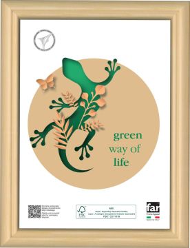 CORNICE MORESCO IN LEGNO E CRILEX NATURALE 40X50CM