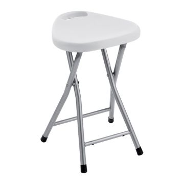 SGABELLO DA BAGNO RICHIUDIBILE BIANCO 30X29.3 H. 46.5CM