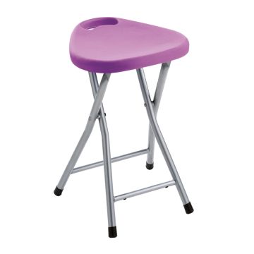 SGABELLO DA BAGNO RICHIUDIBILE LILLA 30X29.3 H. 46.5CM