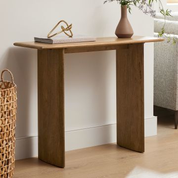 CONSOLLE MOD. SON CM 100X40 H. 76 IN LEGNO DI MANGO FINITURA NOCE