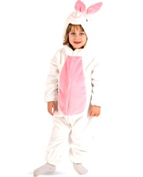 TUTINA CONIGLIETTO DA BAMBINO IN PELLICCIA DI PILE CON CAPPUCCIO 3 ANNI