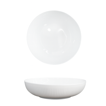 PIATTO FONDO CAPITAL IN PORCELLANA NEW BONE CHINA BIANCO DIAM. 19CM