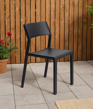 NARDI OUTDOOR - SEDIA MOD. TRILL BISTROT ANTRACITE