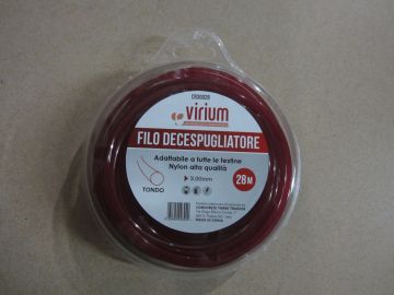 FILO DECESPUGLIATORE NYLON 3MM TONDO 28MT