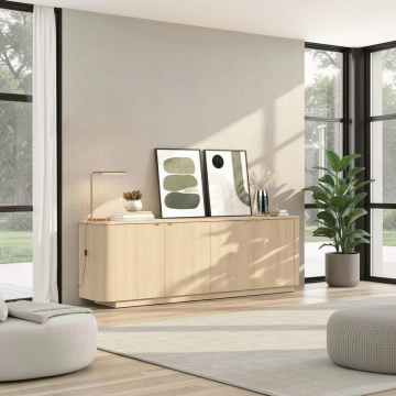 CREDENZA MOD. ADRIATICO CM 230X42 H.75 ROVERE LINDBERG